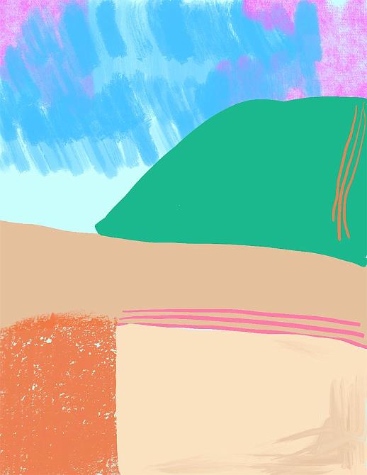 Checking out Peter's Rock 