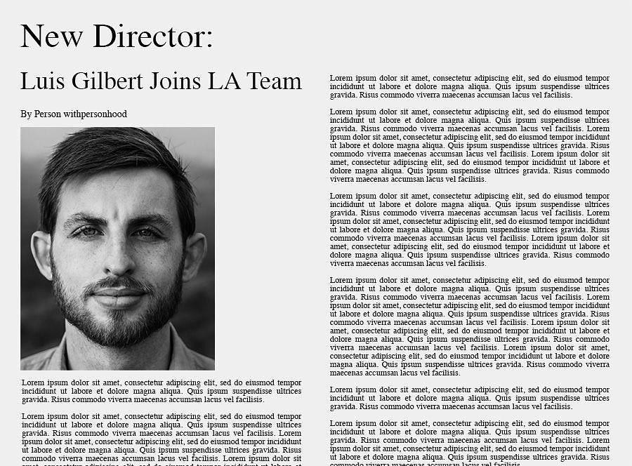 New Director, Luis Gilbert Joins LA Team